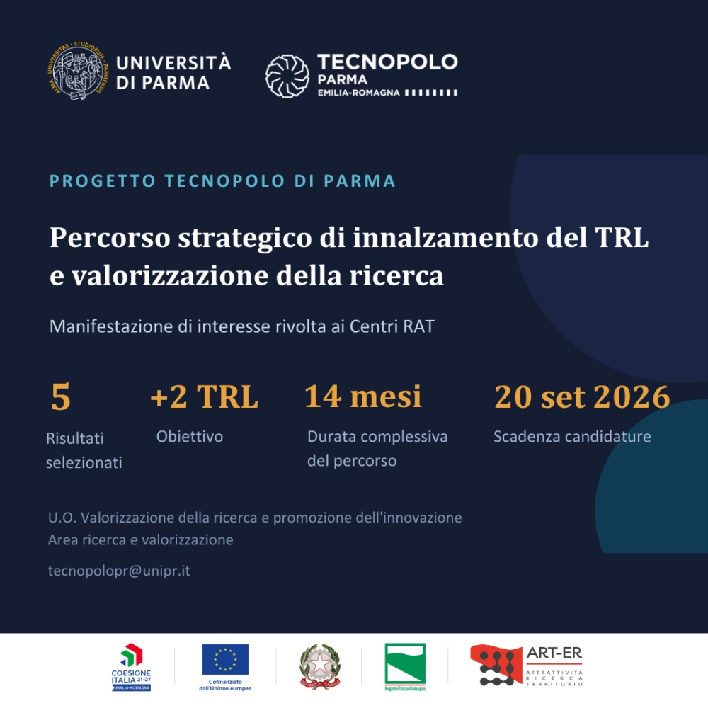 Al via il percorso di accelerazione per i risultati della ricerca dei Centri RAT del Tecnopolo di Parma