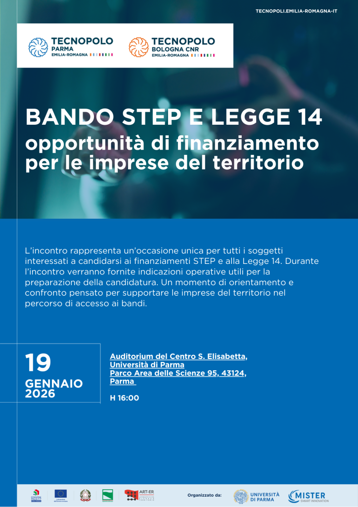 Workshop informativo sui bandi STEP e L.R. 14/2014