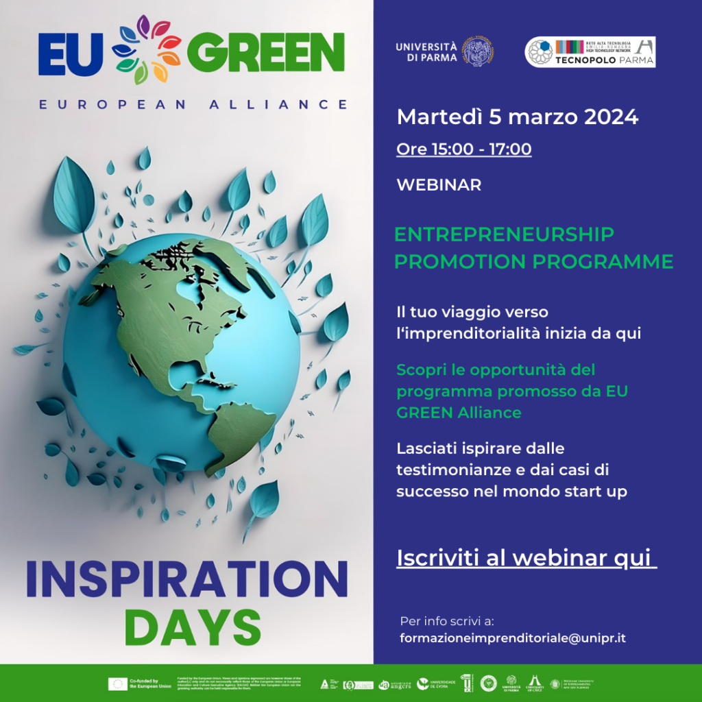 5 marzo: webinar “INSPIRATION DAY @ UNIPR”