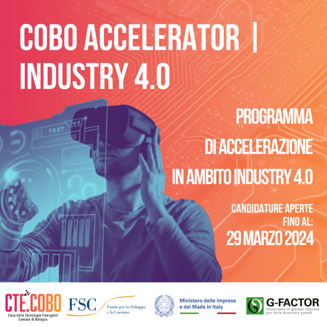 Aperte le candidature per il programma di accelerazione “COBO Accelerator I Industry 4.0”