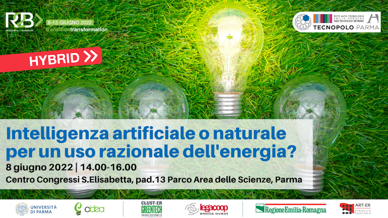 cover evento Tecnopolo a R2B 22 - riporta il titolo evento e i loghi degli organizzatori